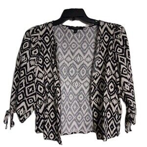 Women's Marc New York 3/4 Sleeve Linen Jacket Open Cardigan Size S Andrew Marc